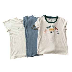 Madewell Lot Of 3 Short Cap Sleeve Tops T Shirts Woman's Size XS